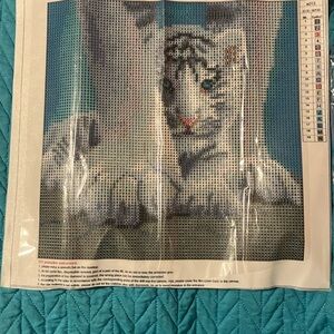 White Tiger Diamond Painting Kit